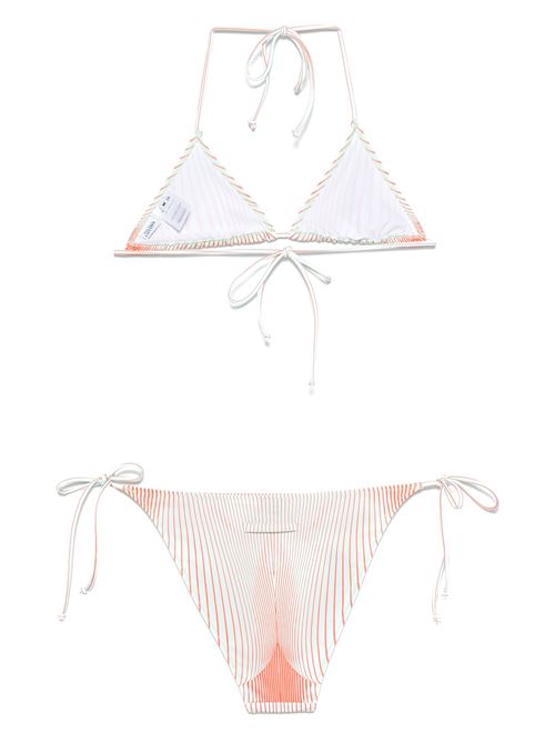 Bikini set stampato body morphing a righe sottili JEAN PAUL GAULTIER | 25/33-F-BS021J5714216